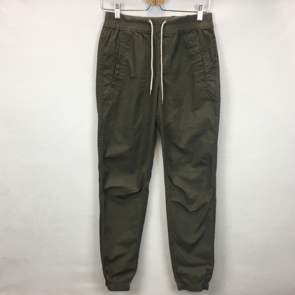Vuori Other - Vuori Men's Ripstop Traveler Pant Dark Green Pull On Stretch Athleisure Size S